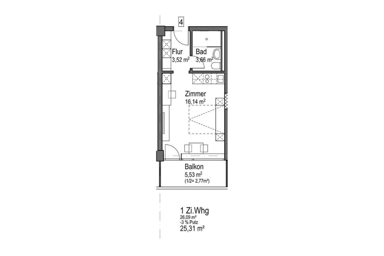 Apartment Huber Living Basic 205 Germering